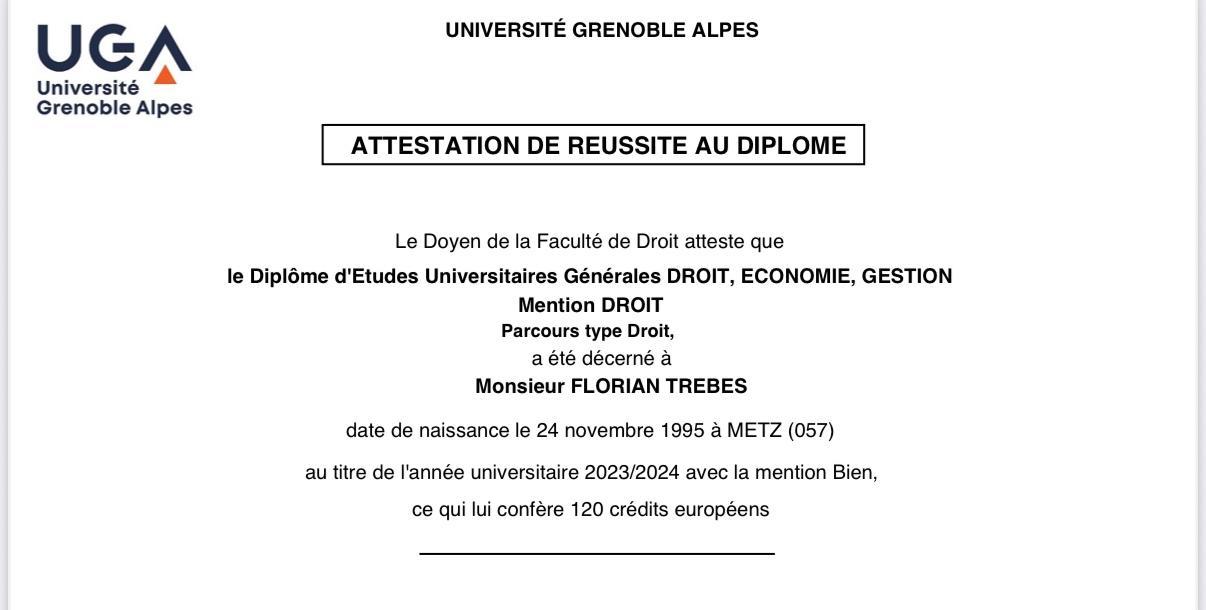 DEUG Droit, Économie, Gestion — Mention Droit
